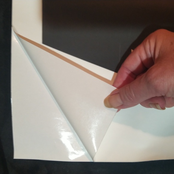 4 Lightning Bolt Vinyl Stickers Black & White 16 X 12 - Picture 3 of 4